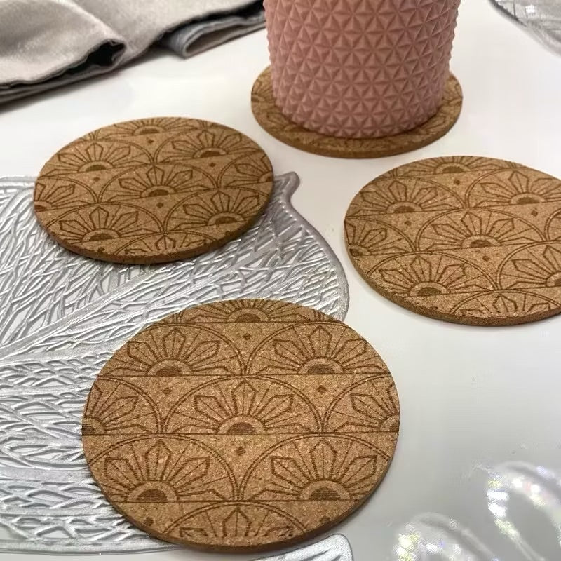 Round Cork Coaster