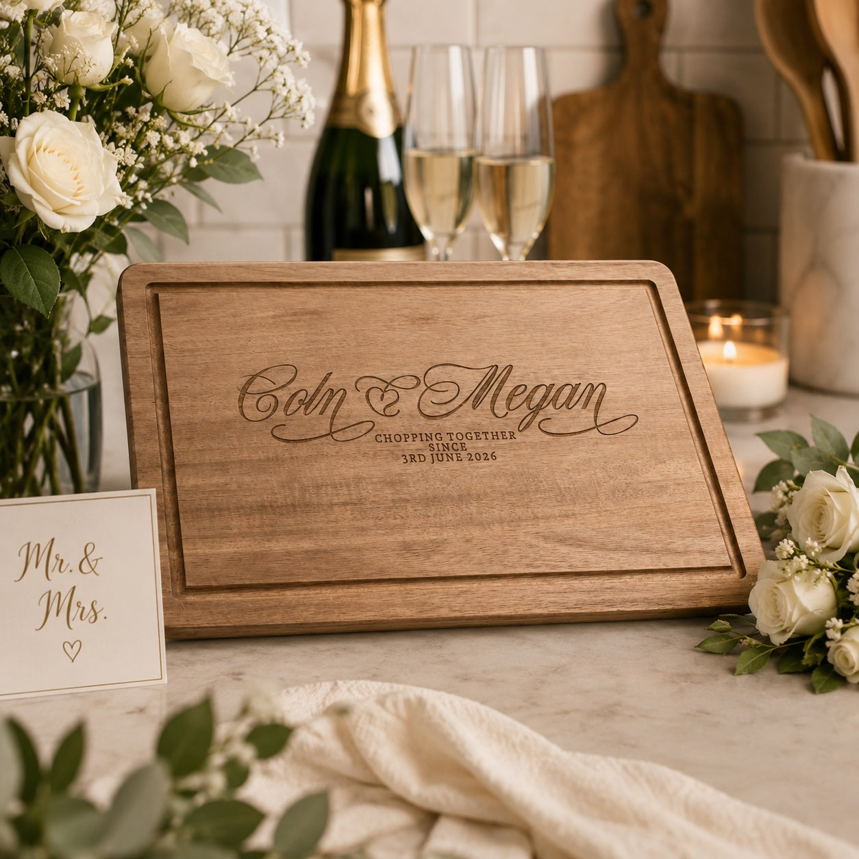 Personalised Laser Engraved Cutting Board