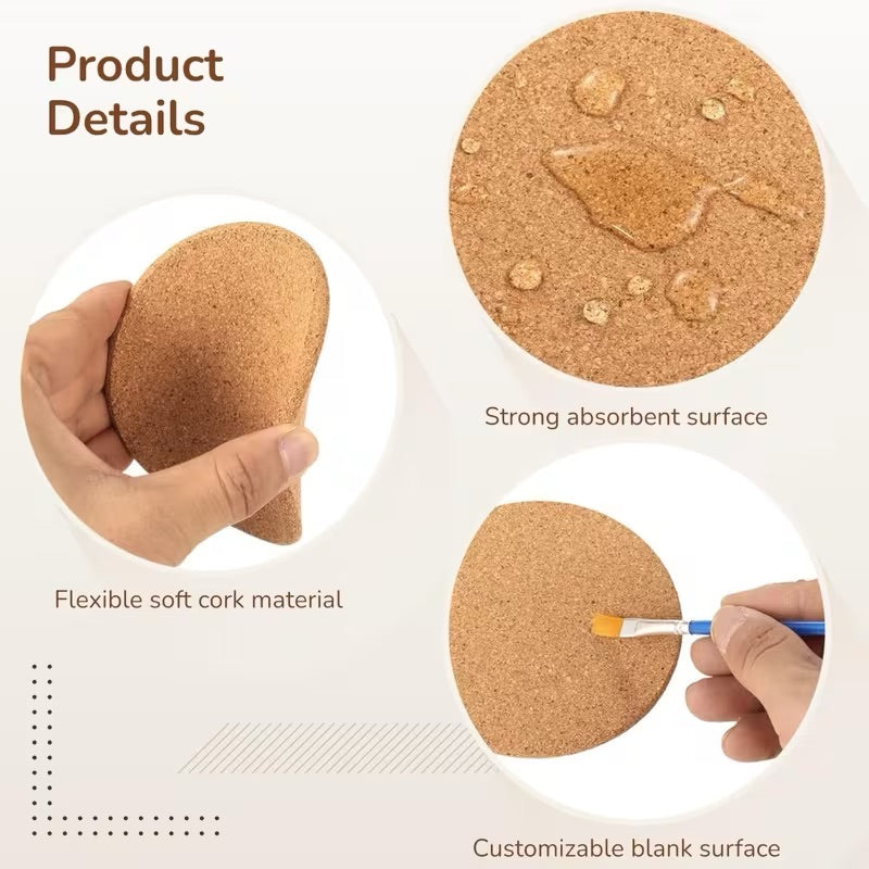 Round Cork Coaster