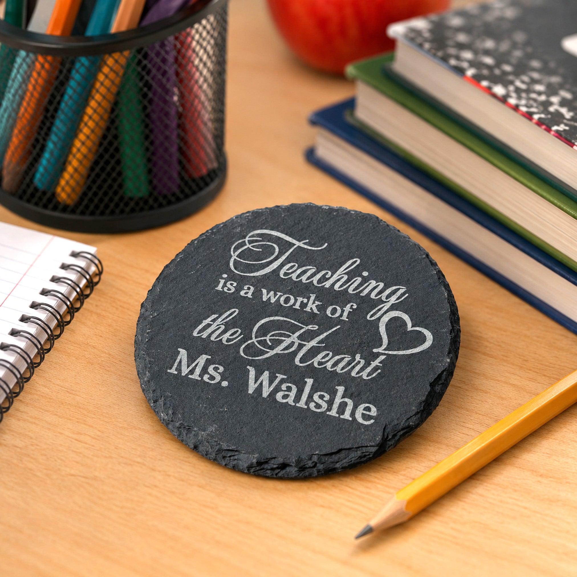 Personalised Slate Coaster - Teachers Gift